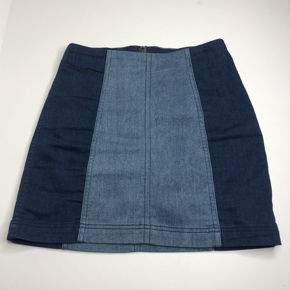 Free People Dresses & Skirts - Free People Two Toned Denim Skirt